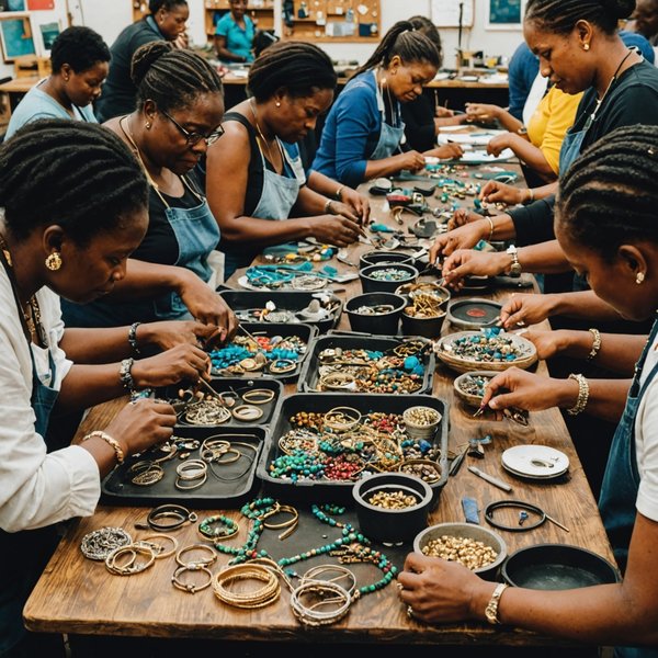 Où participer à des ateliers de fabrication de bijoux en Afrique du Sud ?