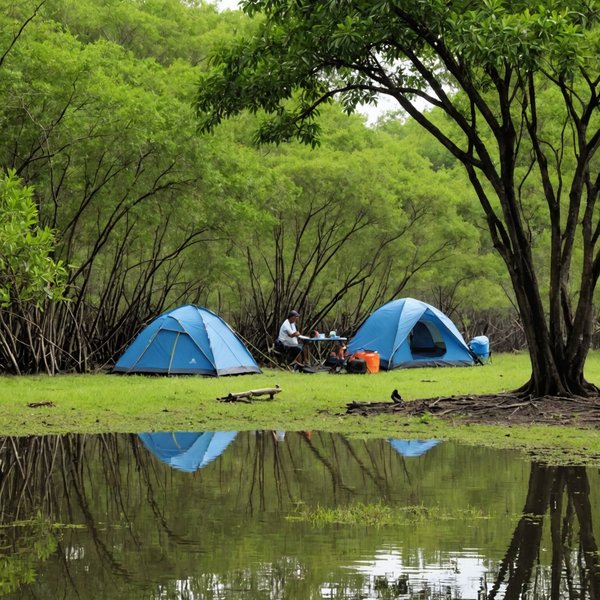 Quelles sont les meilleures pratiques pour camper en région de mangroves pour observer les oiseaux migrateurs?